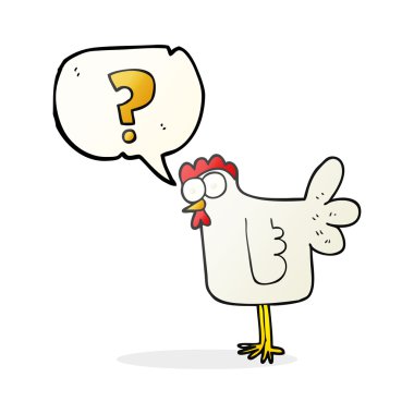 konuşma kabarcık karikatür tavuk karıştı