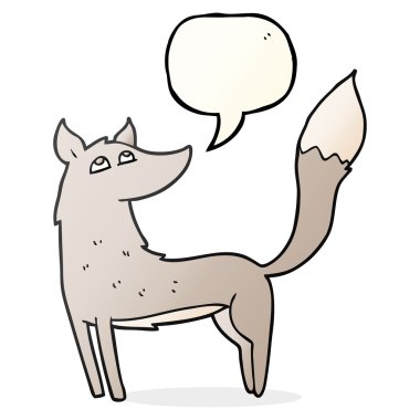 konuşma balonu çizgi film kurt