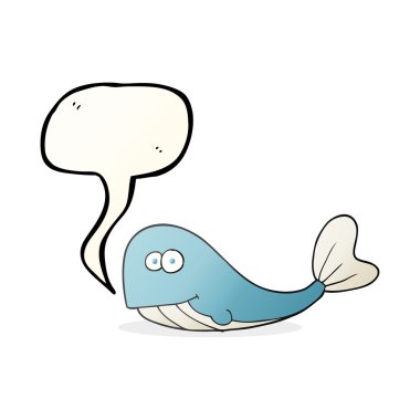 konuşma kabarcık karikatür balina