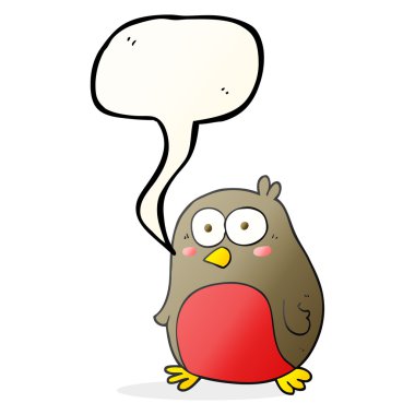 konuşma kabarcık karikatür robin