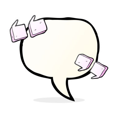 konuşma balonu çizgi film alıntı işaretleri