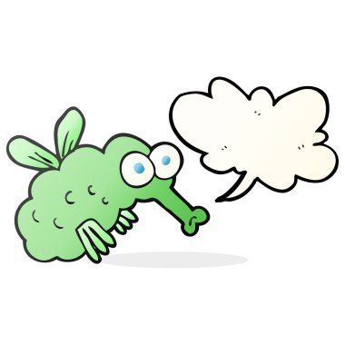 konuşma kabarcık karikatür sinek