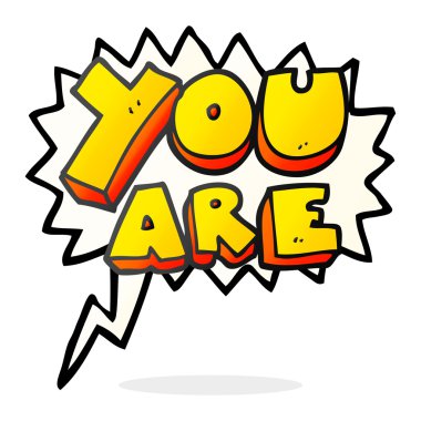 konuşma kabarcık karikatür metin vardır