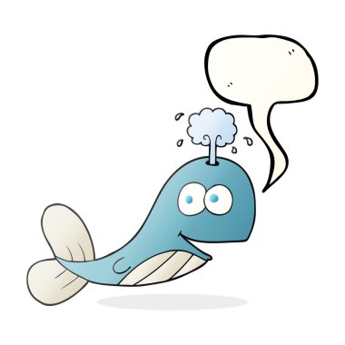 konuşma kabarcık karikatür balina