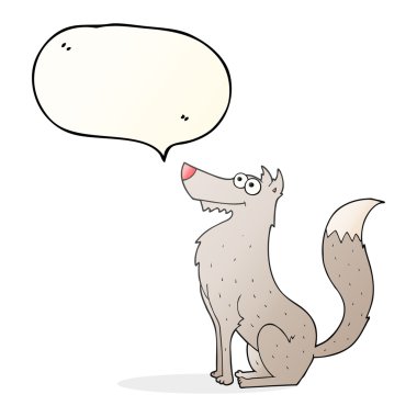 konuşma balonu çizgi film kurt