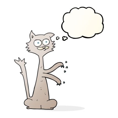 kabarcık karikatür kedi tırmalamak sanıyordum