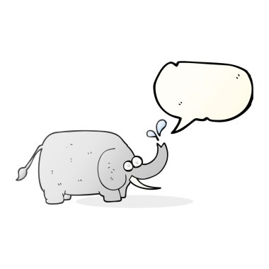 konuşma balonu çizgi fil