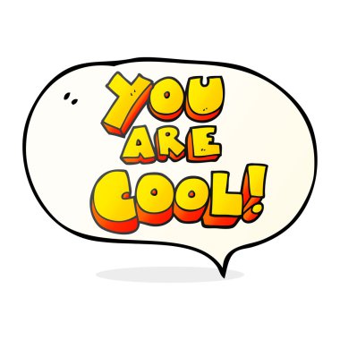 konuşma balonu çizgi film serin sembolü vardır