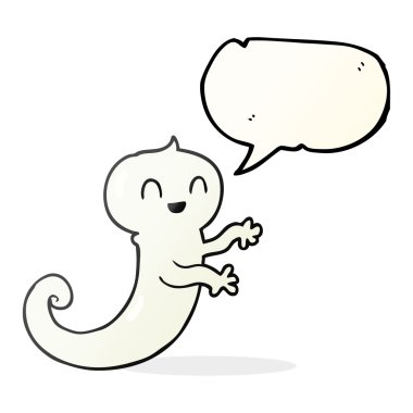 konuşma kabarcık karikatür hayalet