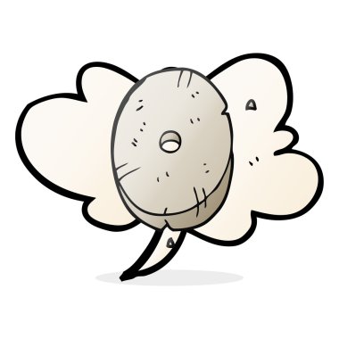 konuşma kabarcık karikatür taş sıfır numara