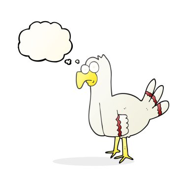 düşünce kabarcık karikatür kuş