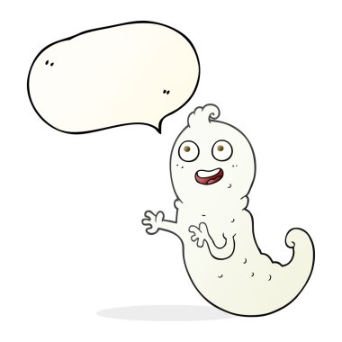 konuşma kabarcık karikatür hayalet