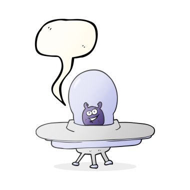 konuşma balonu çizgi film uzay gemisi