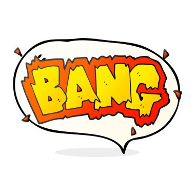 konuşma kabarcık karikatür patlama