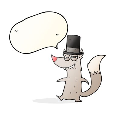 konuşma balonu çizgi film küçük zengin kurt