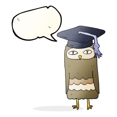 konuşma kabarcık karikatür Bilge Baykuş