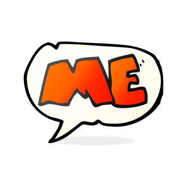 konuşma balonu sembolü karikatür