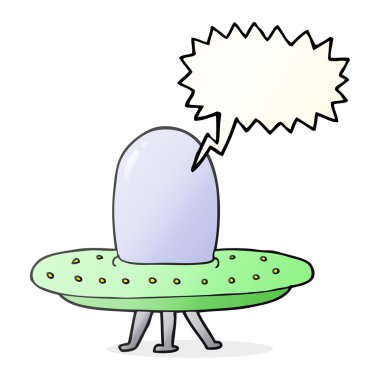 konuşma balonu çizgi film uzay gemisi