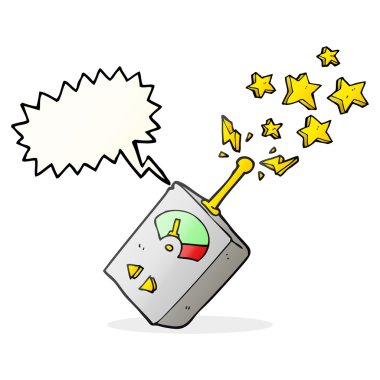 konuşma kabarcık karikatür bilimsel ekipman