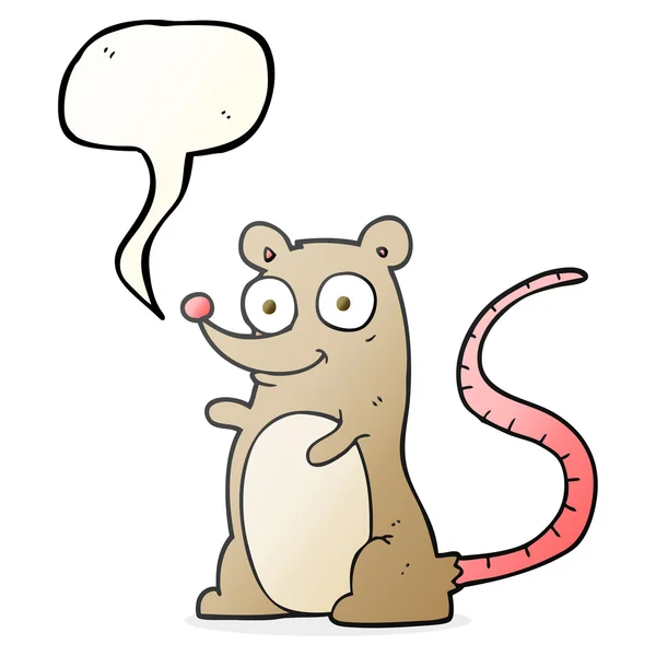 Fala bolha desenho animado mouse —  Vetores de Stock
