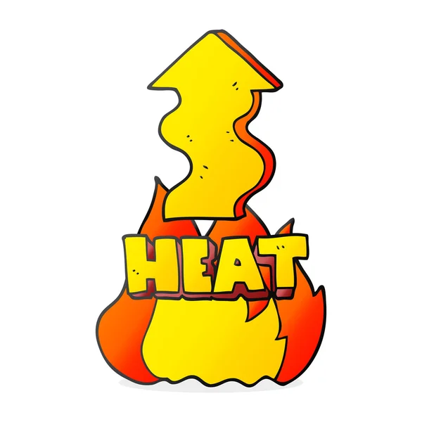 Cartoon heat rising — Stock Vector