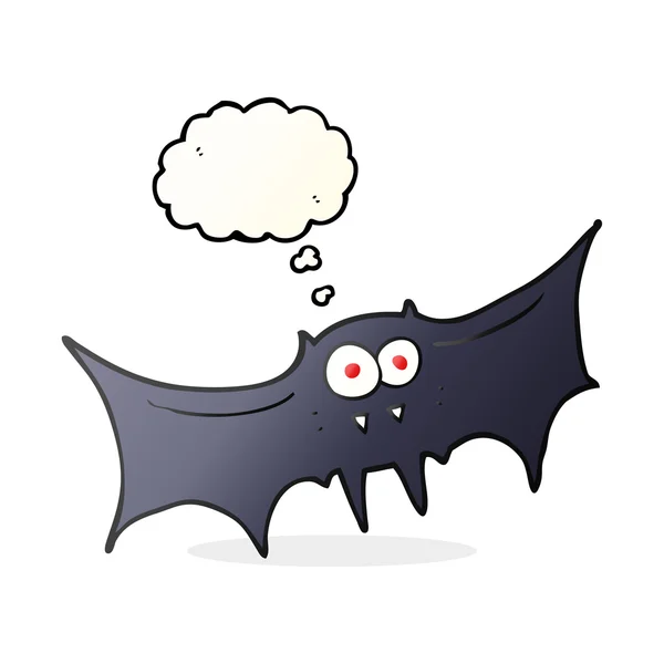 Trodde bubble cartoon vampyr — Stock vektor