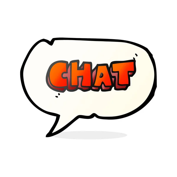 Sprechblase Cartoon Chat-Symbol — Stockvektor