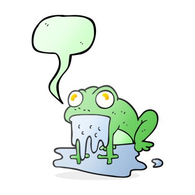 konuşma balonu karikatür brüt küçük kurbağa