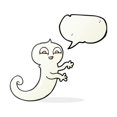 konuşma kabarcık karikatür hayalet