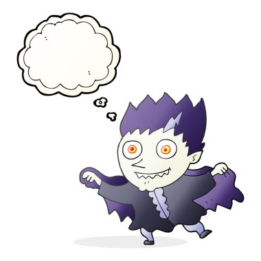 düşünce kabarcık karikatür vampir