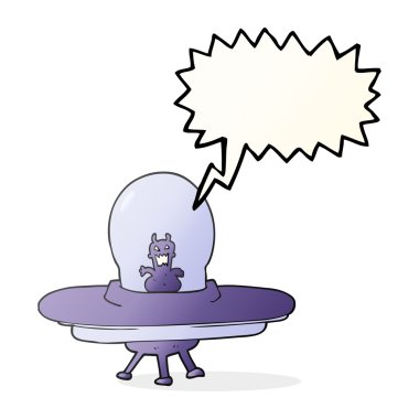 konuşma balonu çizgi film uzay gemisi