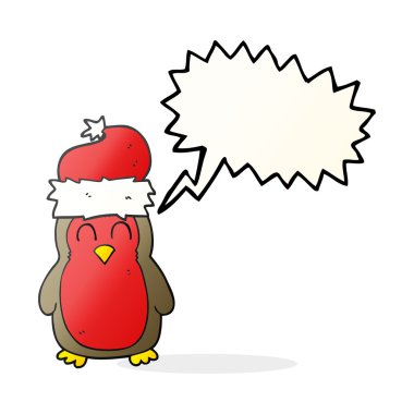 konuşma balonu karikatür Noel robin