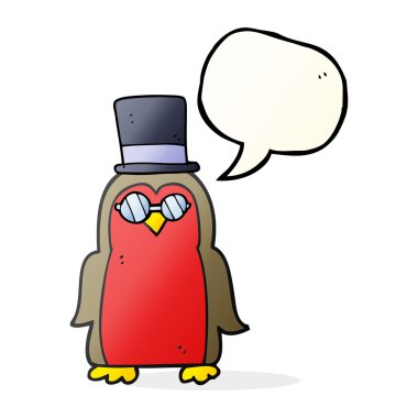 konuşma kabarcık karikatür robin