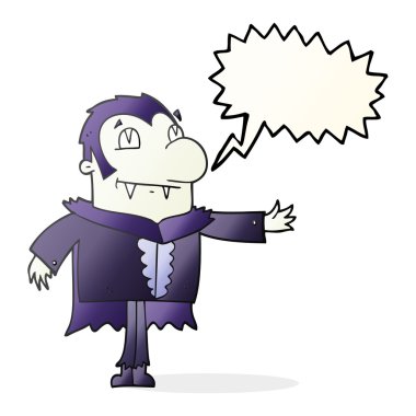 konuşma kabarcık karikatür vampir