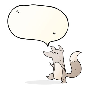 konuşma balonu çizgi film küçük kurt