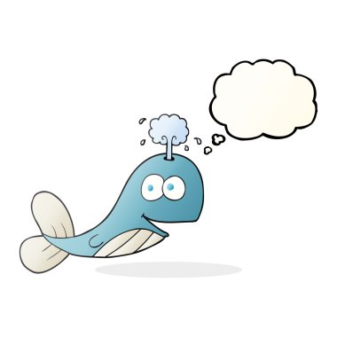 düşünce kabarcık karikatür balina