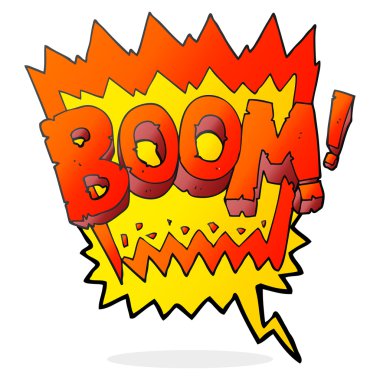 konuşma kabarcık karikatür patlaması sembolü