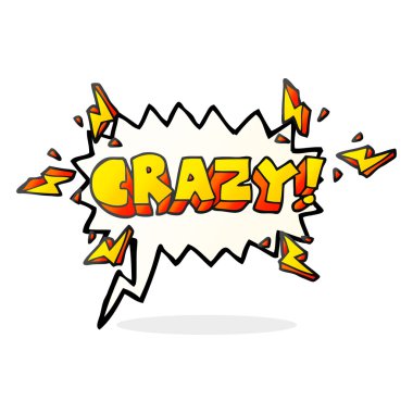 konuşma kabarcık karikatür Not deli