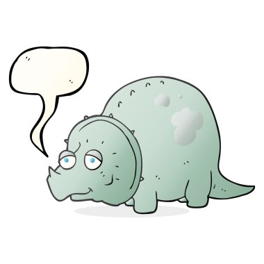 konuşma balonu çizgi film dinozor