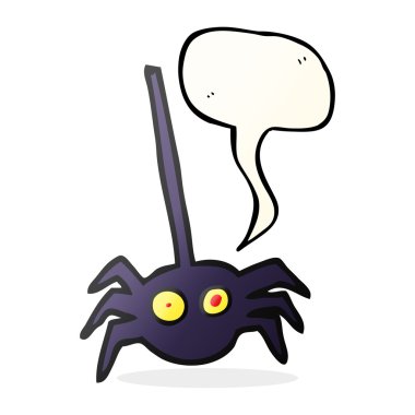 konuşma balonu çizgi film halloween örümcek