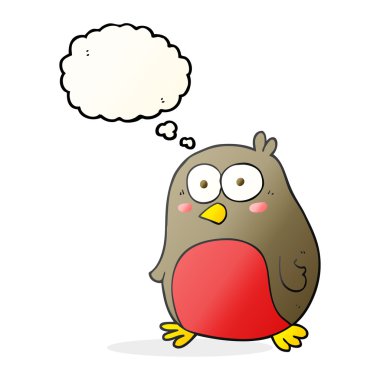 düşünce kabarcık karikatür robin