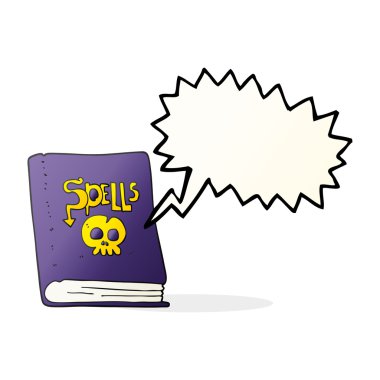 konuşma kabarcık karikatür büyü kitabı