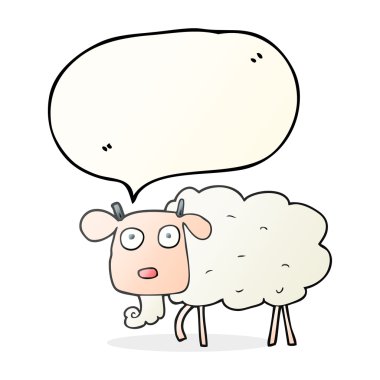 konuşma kabarcık karikatür keçi