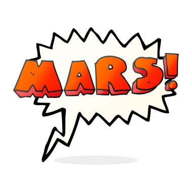 konuşma balonu karikatür Mars metin sembol