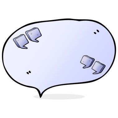 konuşma balonu çizgi film alıntı işaretleri