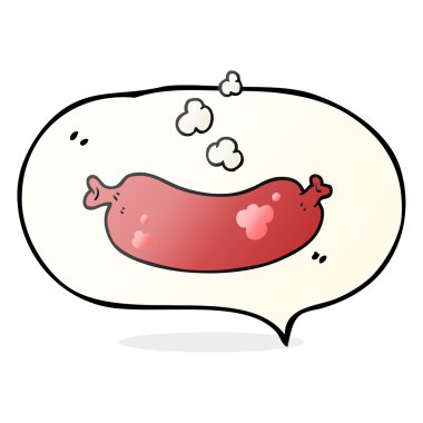 konuşma balonu çizgi film sıcak sosis