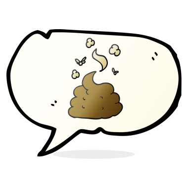 konuşma kabarcık karikatür brüt kaka