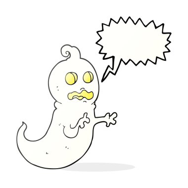 konuşma kabarcık karikatür hayalet