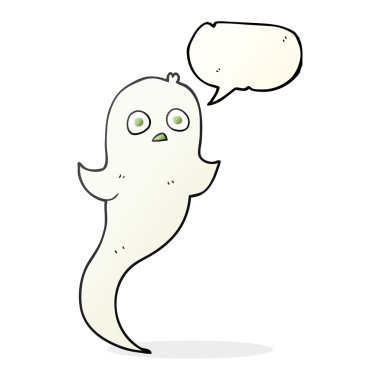 konuşma balonu çizgi film halloween hayalet