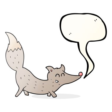 konuşma balonu çizgi film küçük kurt